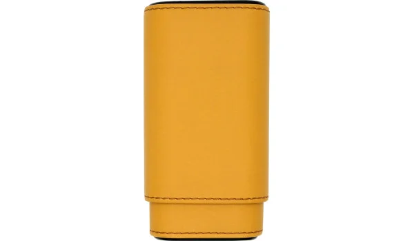 Cigarrfodral Läder, Gult/Kol bild 9